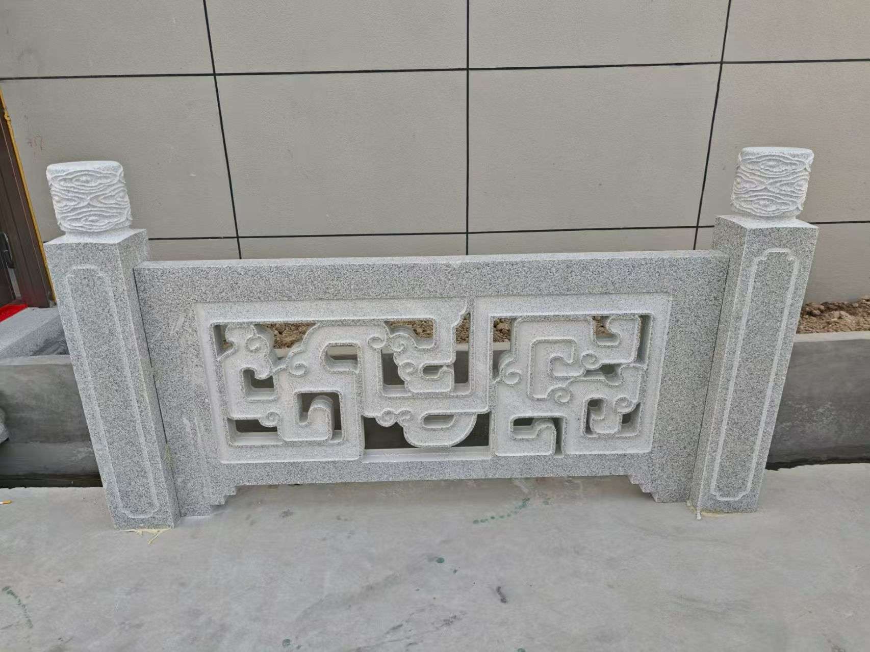 内蒙古芝麻白河道栏杆 桥栏杆